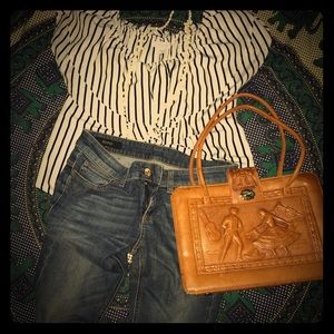 Vintage leather handbag by Mont-abur Mexico
